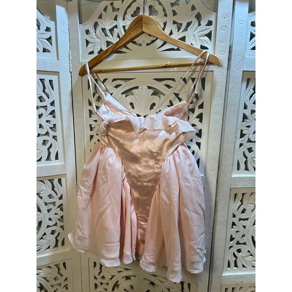 House of CB Amaris Ballerina Pink Baby Doll Mini Dress Size XS Extra Small - Picture 6 of 10